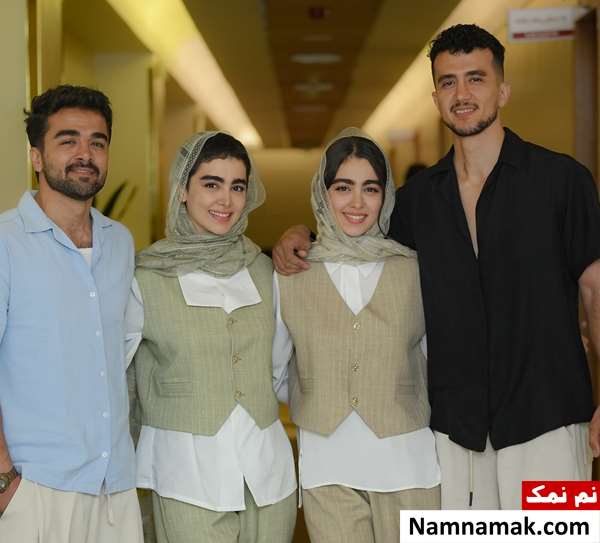 سنا حسینی و همسرش
