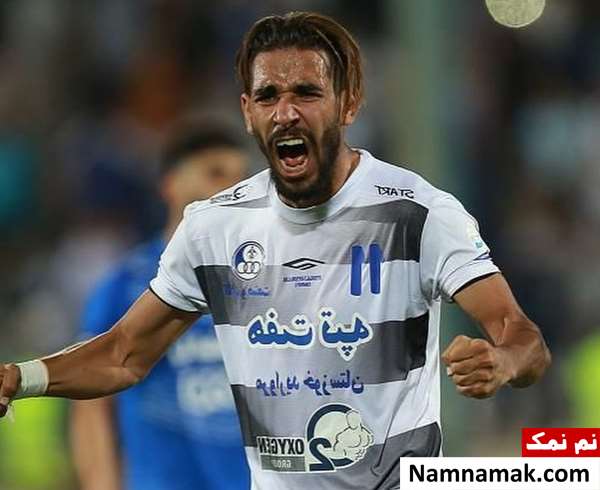 بیوگرافی رضا کرملاچعب فوتبالیست و همسرش + فرزندان