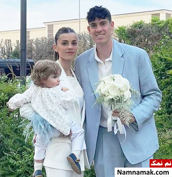 الساندرو باستونی و همسرش کامیلا برسیانی