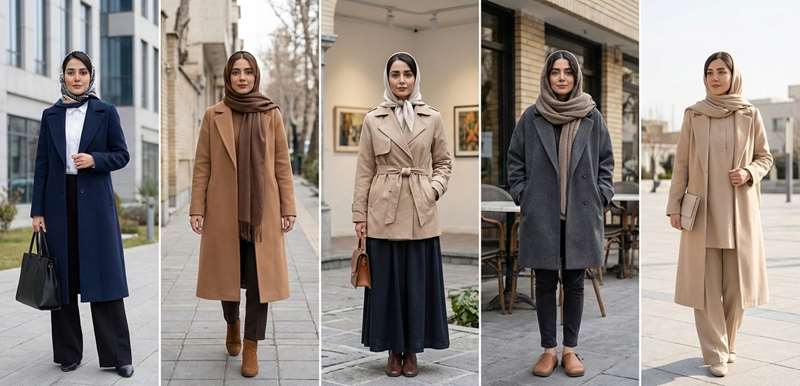 استایل با پالتو زنانه؛ 20 ایده جذاب برای موقعیت‌های مختلف