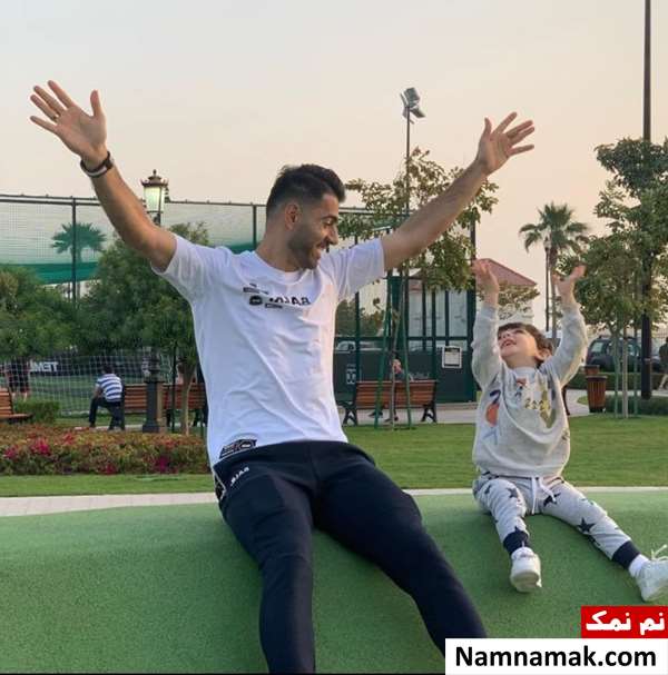پژمان منتظری و پسرش آروند