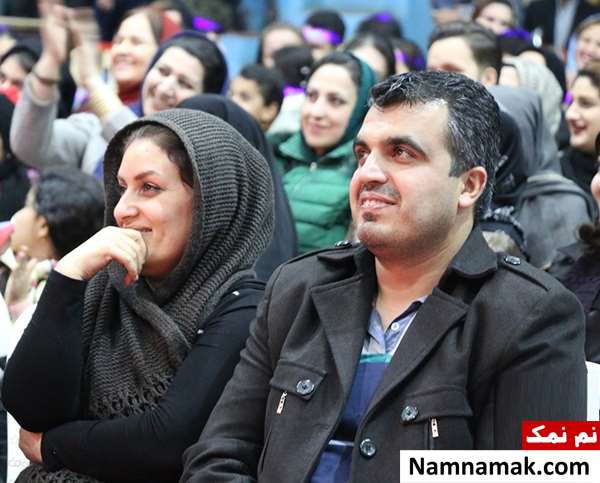 شیرین محسنی و همسرش