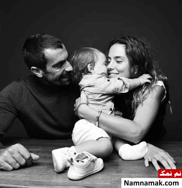ابراهیم چلیک کول و همسر و پسرش