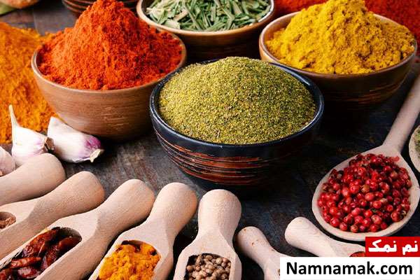 ادویه های مختلف برای غذا