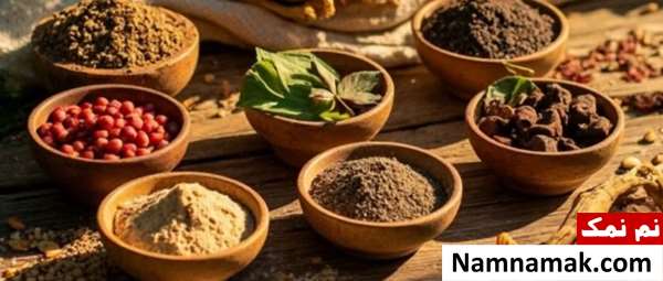 ادویه های مختلف برای غذا