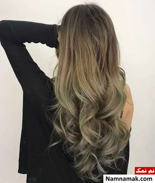 رنگ موی گیاهی زیتونی روشن با حنا