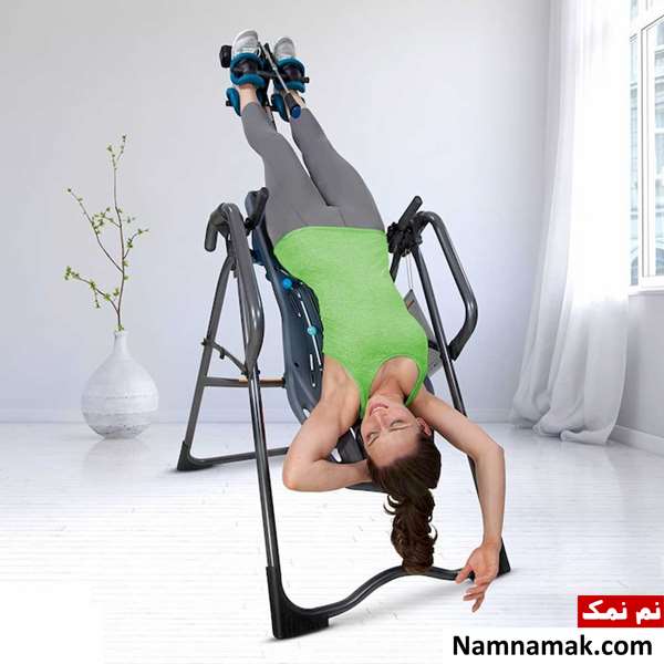 روش برعکس آویزان شدن برای درمان دیسک کمر