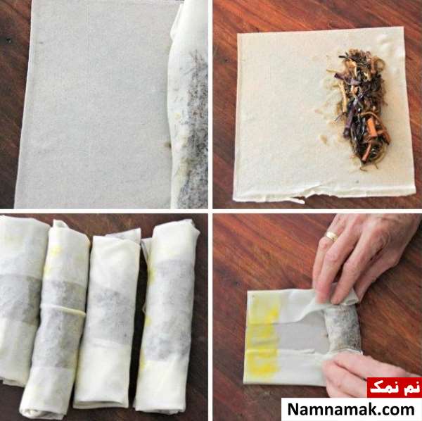 سمبوسه گوشت و قارچ