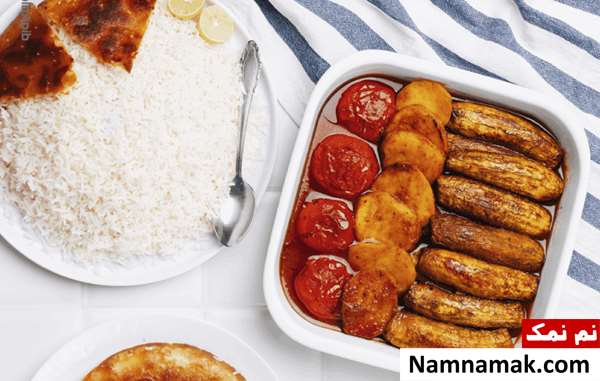 خورشت کدو با سیب زمینی