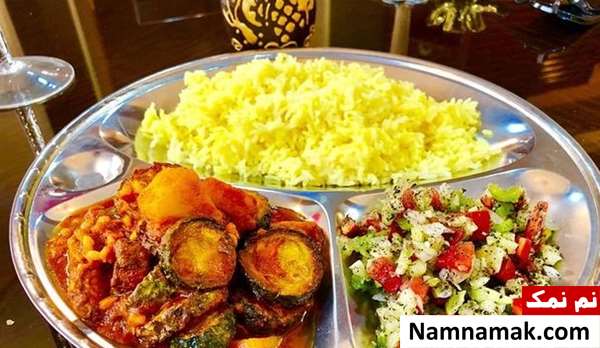 خورشت کدو با سیب زمینی