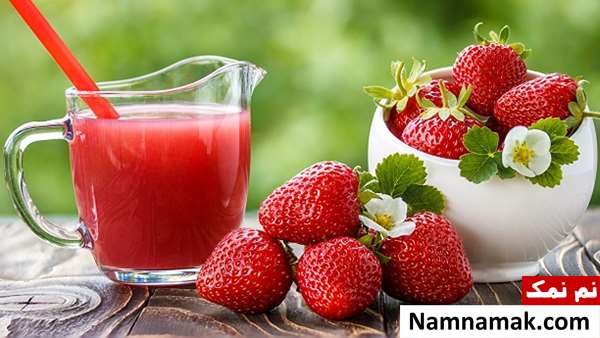 آب توت فرنگی