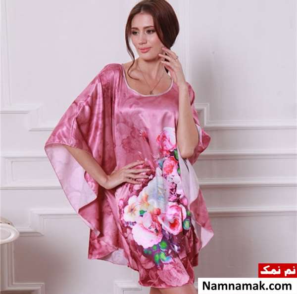 مدل لباس خواب ساتن شیک دخترانه و زنانه