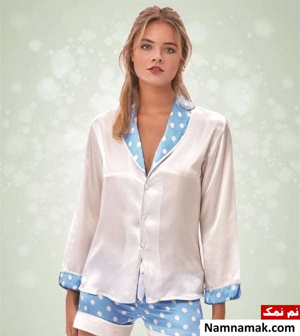 مدل لباس خواب ساتن شیک دخترانه و زنانه