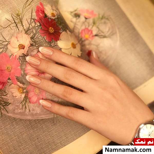 مدل ناخن فرنچ کوتاه