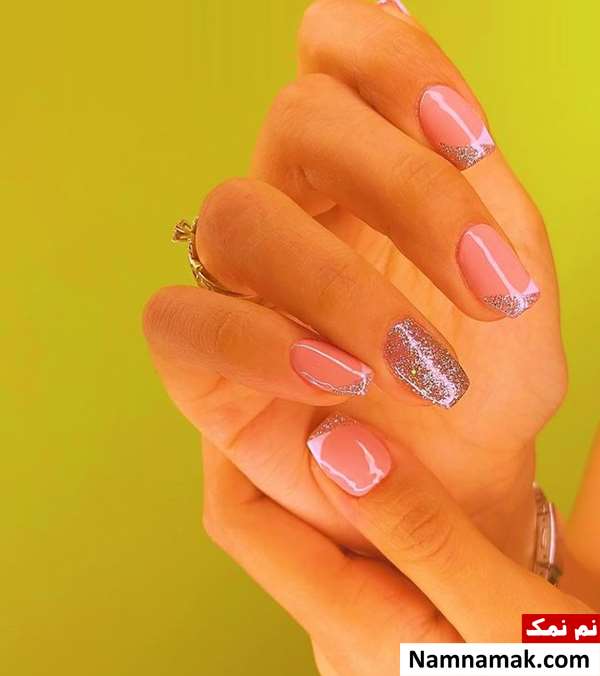 مدل ناخن فرنچ کوتاه