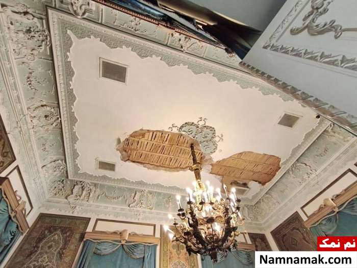 خسارت های کاخ سعدآباد