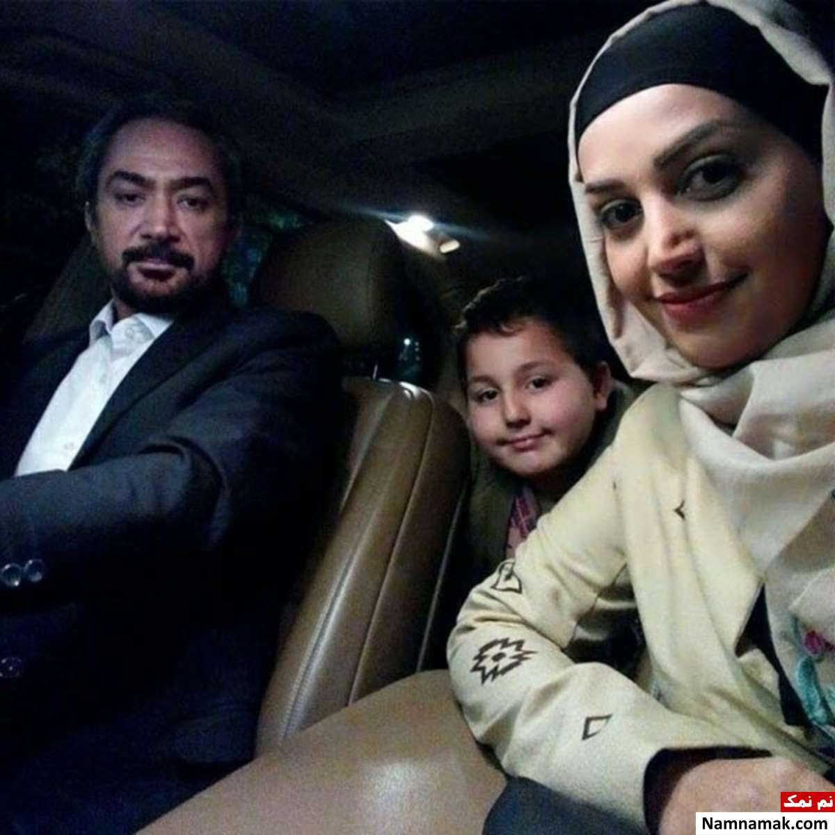 محمد حاتمی و همسر و فرزندش