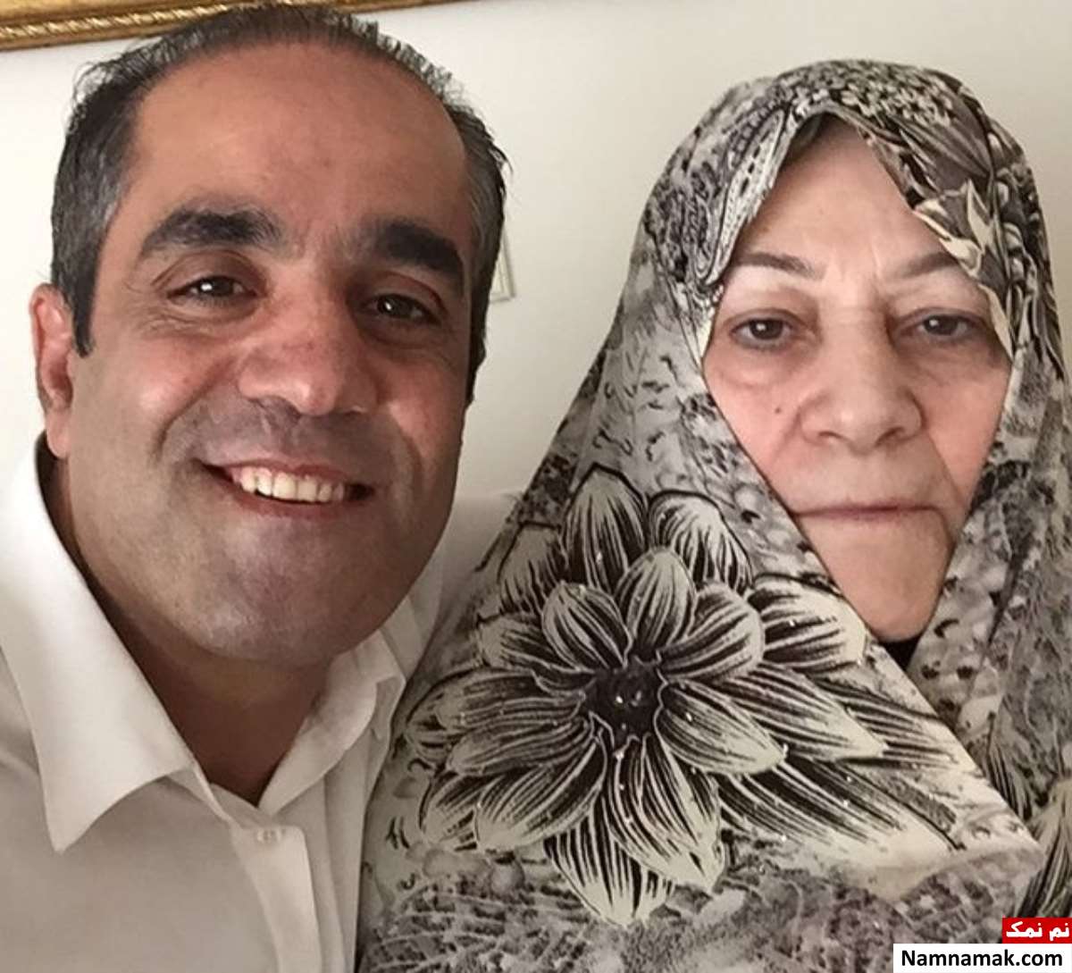 بهنام ابوالقاسم پور و مادرش
