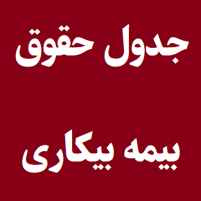 جدول حقوق مقرری بیمه بیکاری 1405