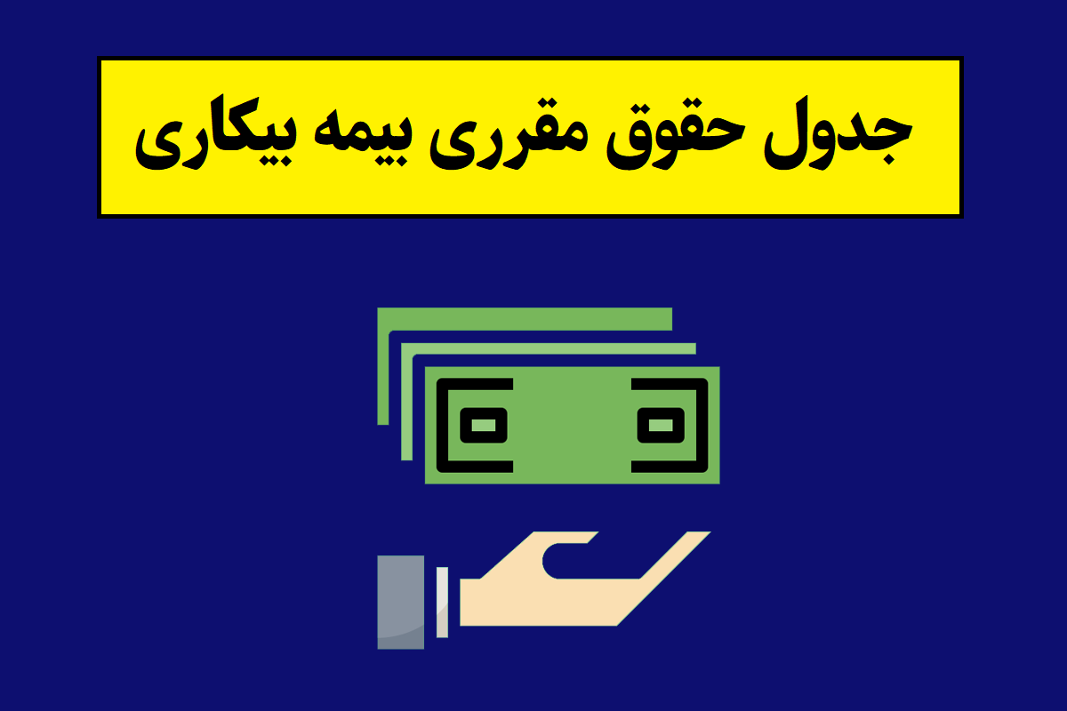 جدول حقوق مقرری بیمه بیکاری 1405