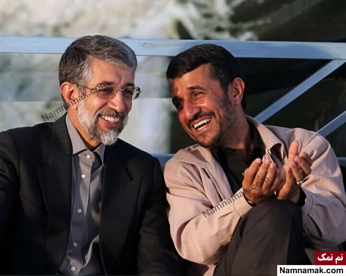 زندگینامه غلامعلی حداد عادل و همسرش غلامعلی حداد عادل و محمود احمدی نژاد