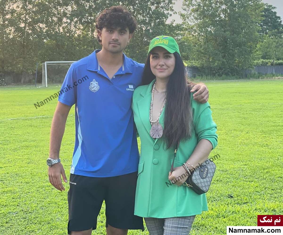 مریم ایراندوست و پسرش راستین یکتاپرست