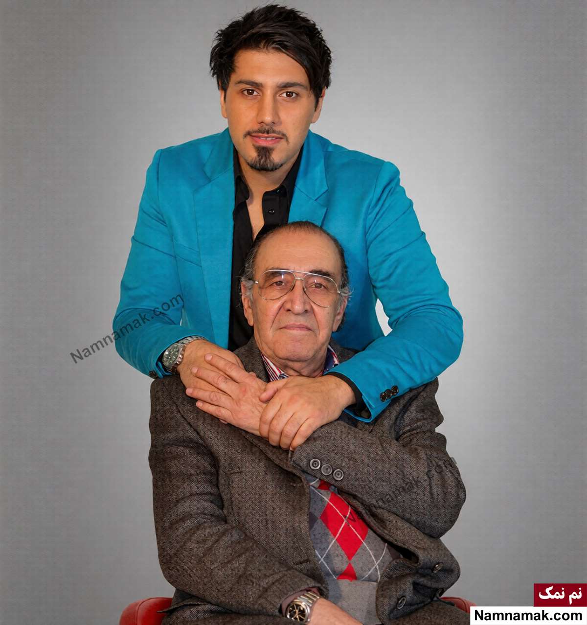 زندگینامه ایرج خواجه امیری و همسرش ایرج خواجه امیری و پسرش احسان خواجه امیری