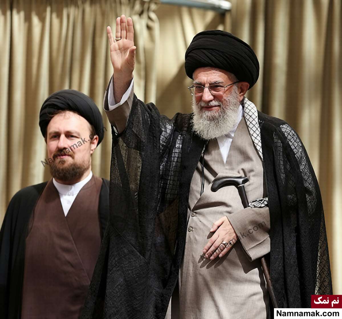زندگینامه حسن خمینی و همسرش سید حسن خمینی و آیت الله علی خامنه ای