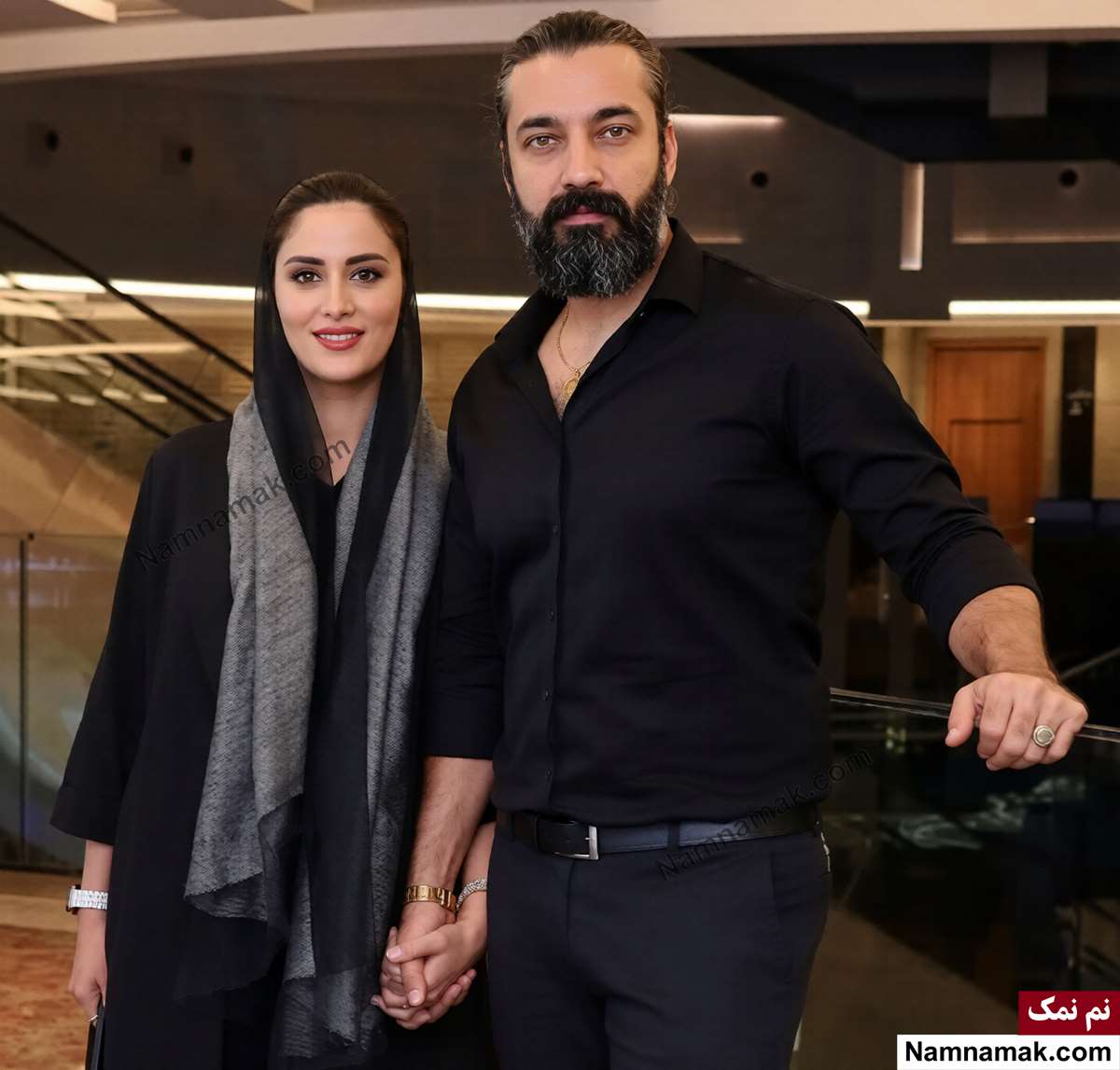 زندگینامه سعید شریف و همسرش سعید شریف و همسرش ماهک مجد