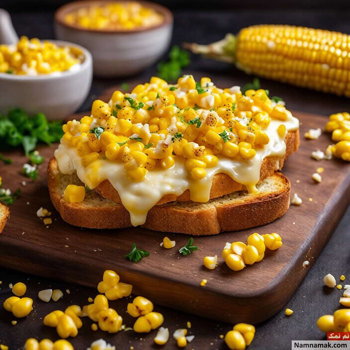 طرز تهیه تست سیر و پنیر طرز تهیه تست سیر و پنیر