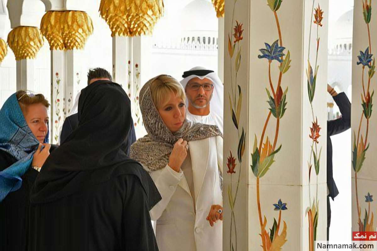 حجاب بریژیت مکرون در شهر ابوظبی حجاب بریژیت مکرون در شهر ابوظبی