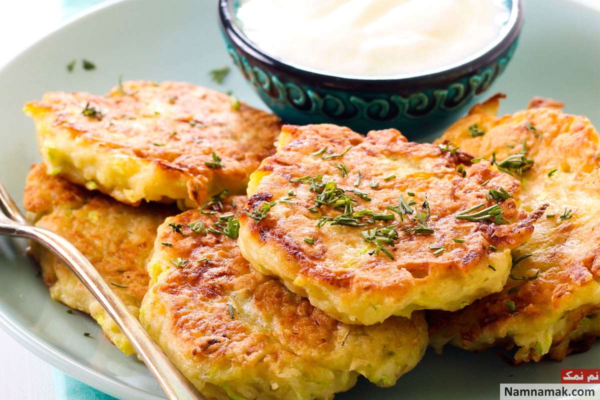 طرز تهیه پن کیک سیب زمینی