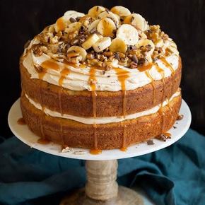 طرز تهیه کیک موزی با پف زیاد