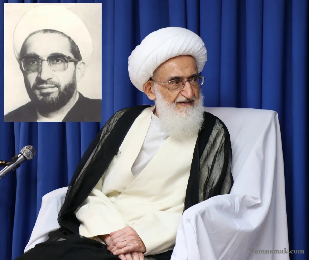 زندگینامه آیت الله حسین نوری همدانی عکس جوانی حسین نوری همدانی