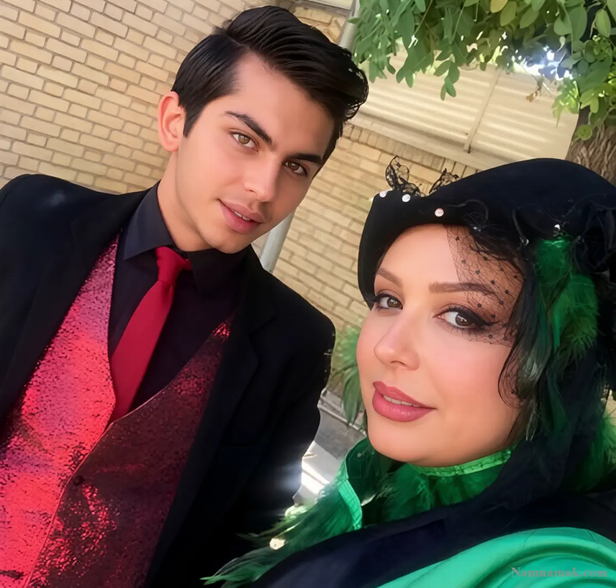 زندگینامه ارسلان قاسمی و همسرش سلفی ارسلان قاسمی و نیوشا ضیغمی