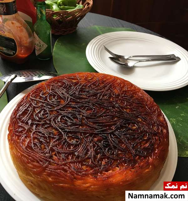 طرز تهیه انواع ته دیگ ماکارونی