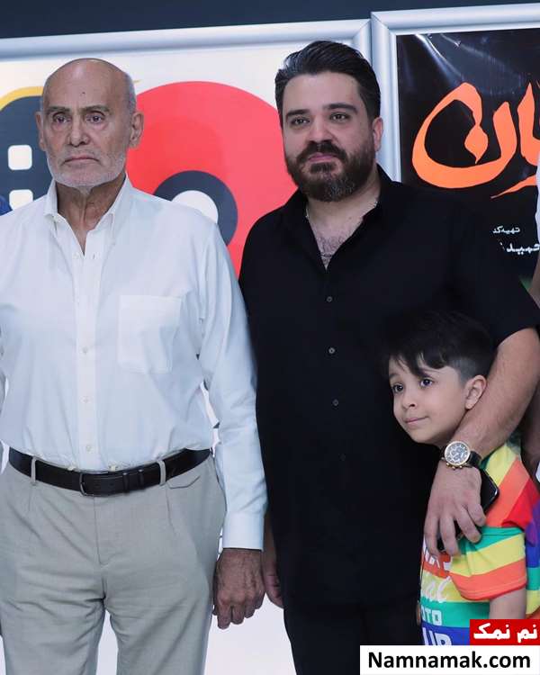 هنرمندان در اکران مردمی فیلم برای مرجان در پردیس کوروش محمد همایون پور و جمشید هاشم پور