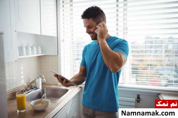 احوال پرسی تلفنی با خانواده همسر