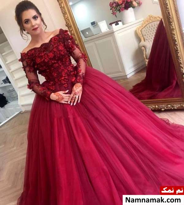 لباس عروس قرمز