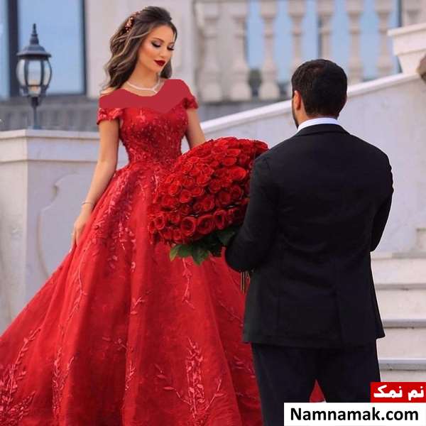 لباس عروس قرمز