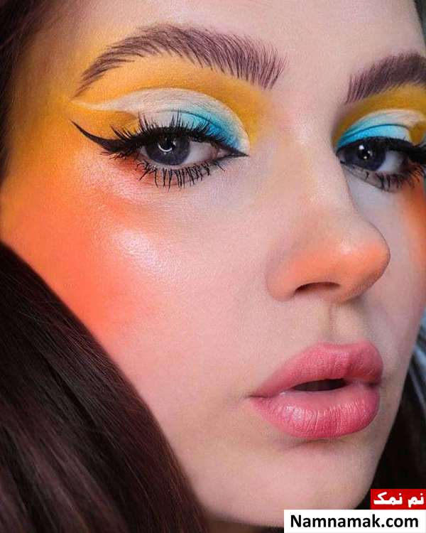 آموزش گریم گونه و بینی با رژگونه و کانتور