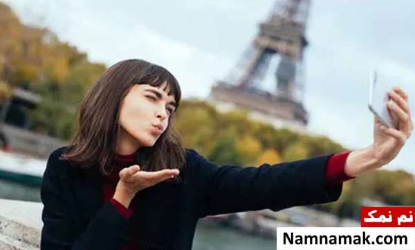 ژست عکس دخترانه سلفی