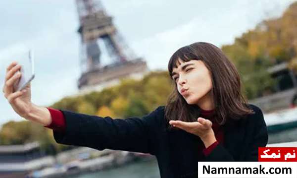 ژست عکس دخترانه سلفی