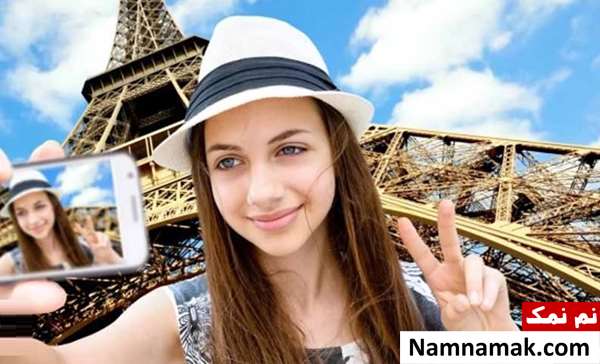 ژست عکس دخترانه سلفی