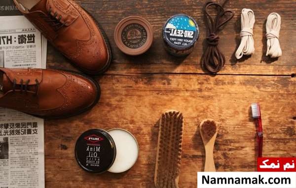 نحوه تمیز کردن کفش چرم روشن