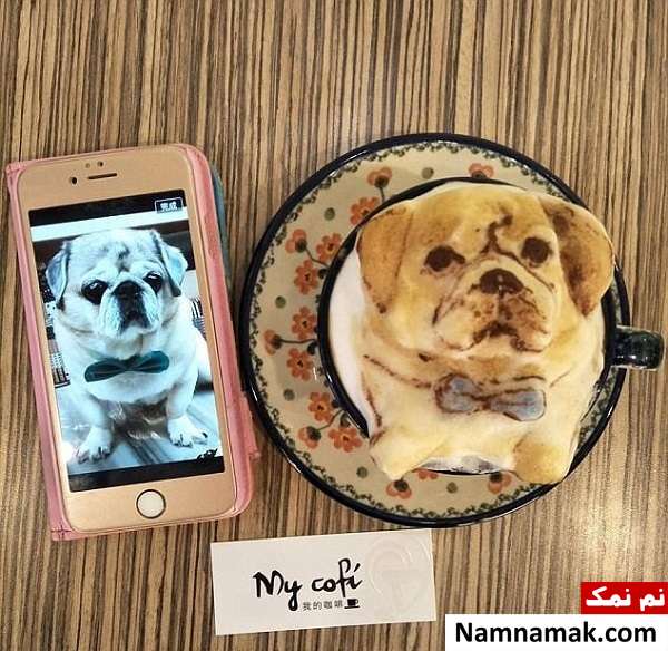 خلق آثار سه بعدی روی قهوه خلق آثار سه بعدی روی قهوه