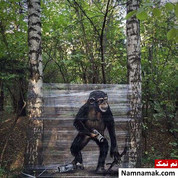 خلق نقاشی های سه بعدی شگفت انگیز با اسپری+تصاویر