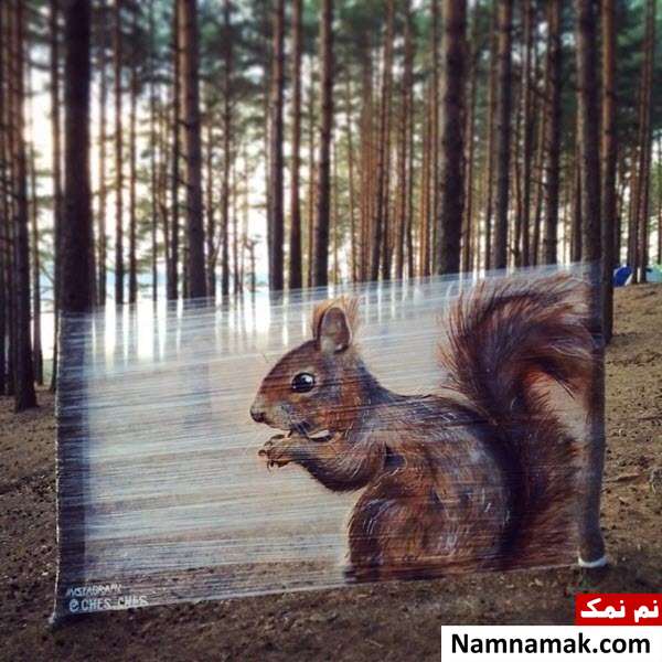 خلق نقاشی های سه بعدی شگفت انگیز با اسپری+تصاویر