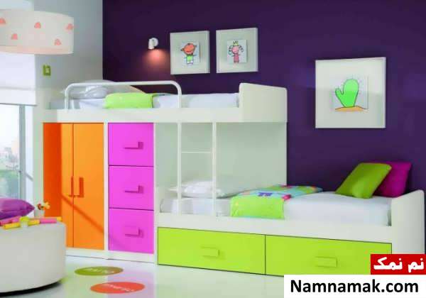 مدل تخت دو طبقه برای کودک