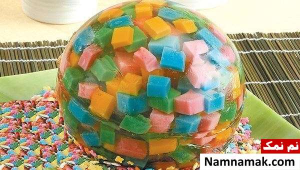 ژله خرده شیشه توپی